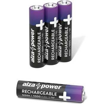 AlzaPower Rechargeable HR03 1000 mAh 4ks
