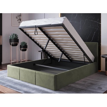 Ami Nábytek Top line 7 s úložným prostorem Olivový Velvet