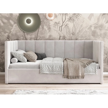 AMI Nábytek Urus s roštem a úložným prostorem Šedá Velvet