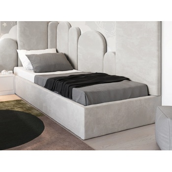 AMI Nábytek Velvet Kids Line Box s roštem a úložným prostorem šedá