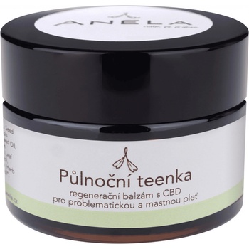 Anela regenerační noční balzám s CBD pro problematickou a mastnou pleť Půlnoční teenka 30 ml