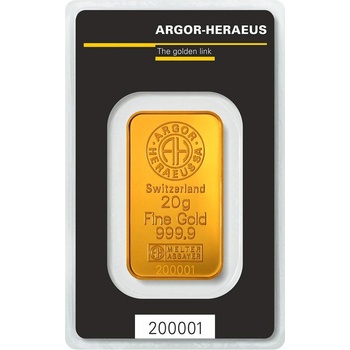 Argor-Heraeus zlatý slitek 20 g