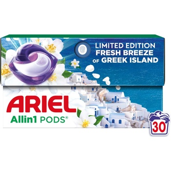Ariel All in1 Pods Kapsle na praní Fresh Breeze of Greek Island 30 PD