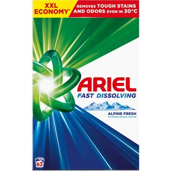 Ariel Alpine Fresh prací prášek 3,465 kg 63 PD
