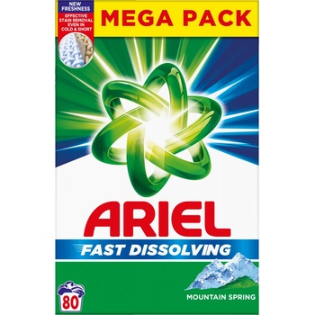 Ariel Prášek Na Praní Mountain Spring 4,4 kg 80 PD