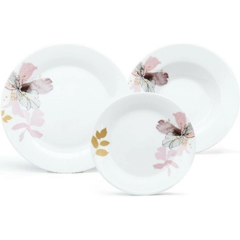 Arôme Home jídelní sada Kosatec extra bílá 18 ks