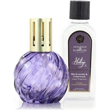 Ashleigh & Burwood Dárková sada katalytické lampy Purple a nápln Blackcurrant & Cedarwood 180 ml