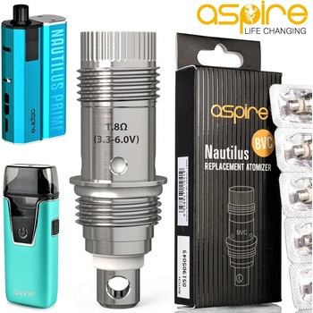 aSpire Nautilus BVC žhavící hlava nerez 1,8ohm