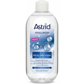 ASTRID Hyaluron Micelární voda 3v1 na tvář oči a rty 400 ml