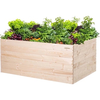 Atmowood Dřevěný vyvýšený záhon 140 x 80 x 60 cm hnědý