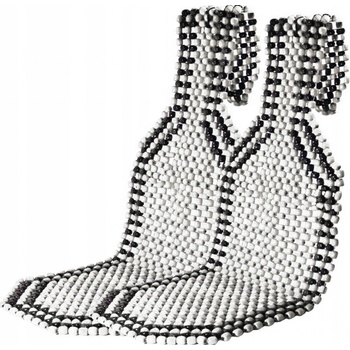 Autopotah Compass kuličkový s lemem černý 93x44cm