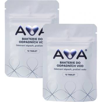 AVA Bakterie do septiku a ČOV tablety 6 měsíců Počet balení: 2 balení 2 x 12 tablet