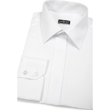 Avantgard pánská košile slim s krytou légou 162-1 bílá