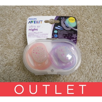Avent ultra air noční růžová 2 ks