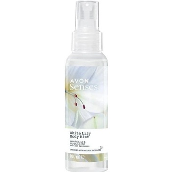 Avon Senses White Lily & Musk Scent Body Mist Parfémovaný sprej na tělo s vůní bílé lilie a mošusu 100 ml