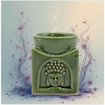 AWM Čtvercová Budha Aroma Lampa Tmavý nefrit 1