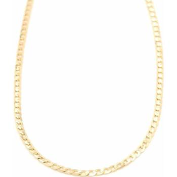 B&B Goldinvestic Zlatý řetízek zdobený proužky N6432-585/1000