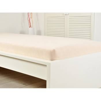 B.E.S. Petrovice Prostěradlo Froté IDEAL Kávové 180x200