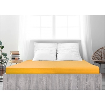 B.E.S. Petrovice Prostěradlo Jersey česaná bavlna mako Syté žluté 120x200