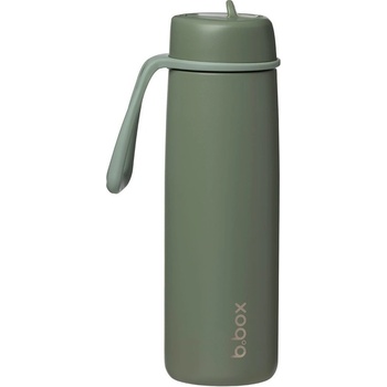 B.Box Nerezová termolahev s brčkem 690 ml olive