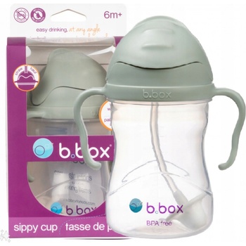 b.box hrneček s brčkem nefritově zelený 240 ml