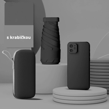 B2B Ultralehký skládací deštník do letadla tm.modrý