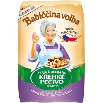 Babiččina Volba Hladká mouka na křehké pečivo pšeničná 1kg