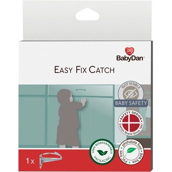 BabyDan univerzální uzávěr lepící Easy Fix Catch bio bílá