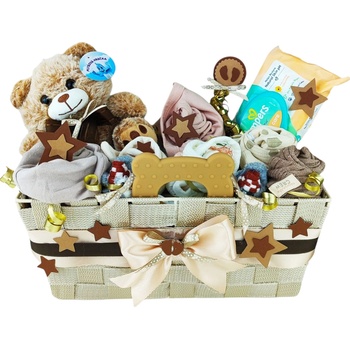 BabyDort dárkový koš pro miminko NATURAL