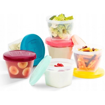 Babymoov misky s víčky 180 ml sada 6ks