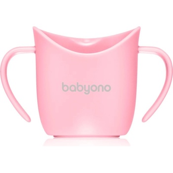 BabyOno Ergonomický tréninkový hrnek 120 ml růžový