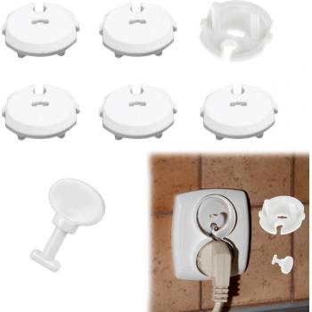 BabyOno ochrana zásuvky 6 ks Bílá