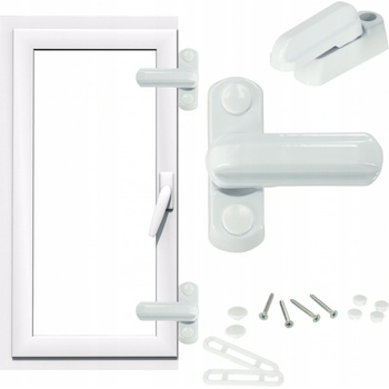 BabySafety 6310 bezpečnostní zámek na okna a dveře 2 ks bílá