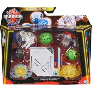 Bakugan balení speciální útok S6 Bruiser Octogan Ventri Hammerhead Butterclaw