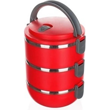 BANQUET Jídlonosič plastový CULINARIA Red 2,1l, 3 díly