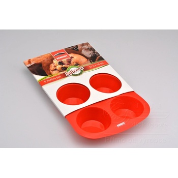 Banquet silikon forma na muffiny 6d 27,5x18cm RED Culinaria