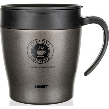 Banquet Termohrnek TAZZA 330 ml antracit