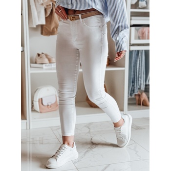 Basic dámské skinny džíny trenzi uy2443 Bílé