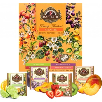 Basilur Fruit Infusions sada ovocných čajů bez ibišku 40 x 1,8 g