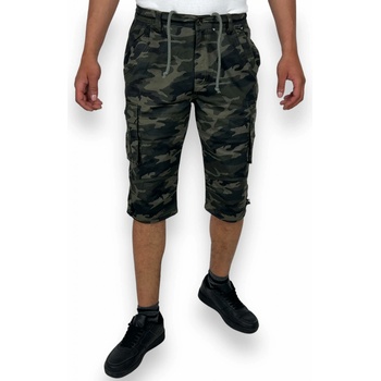 Baty pánske pláťené 3/4 kalhoty vojenské Vojenská