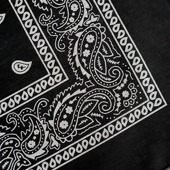 bavlněný šátek vzor Paisley černá