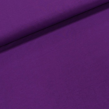 Bavlněný úplet TEPLÁKOVINA SP-ESTER 04, jednobarevná uni fialová, š.180cm (látka v metráži)