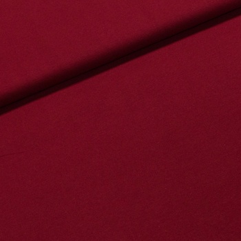 Bavlněný úplet TEPLÁKOVINA SP-GRETA 39 jednobarevná uni vínová, š.180cm (látka v metráži)