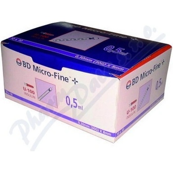 BD Inzulin.stříkačky 0,5 ml 30 G x 8 mm U -100 100 ks