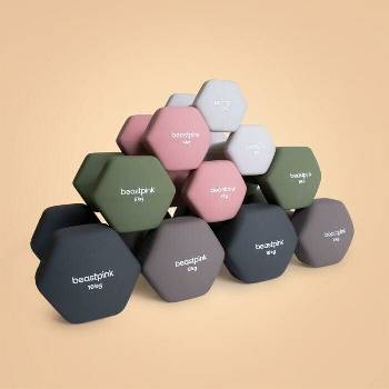 BeastPink Neoprenová jednoručka Hex 4 kg