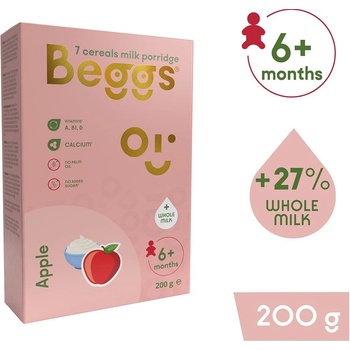Beggs Mléčná 7zrnná kaše jablečná 200 g