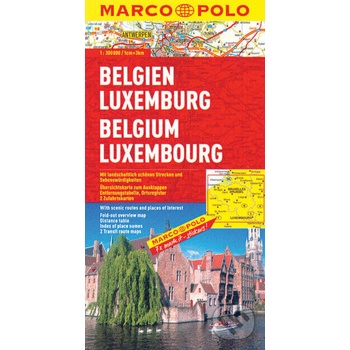 Belgie Lucembursko mapa MP 1:300 000