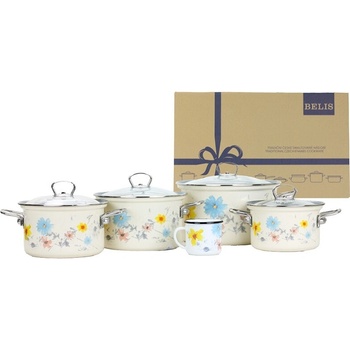 BELIS Smaltovaná sada nádobí 9dílná MEADOW 19667-095DCDN3