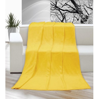 Bellatex přikrývka Korall micro sytě žlutá 150x200