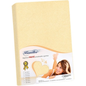 Bellatex Prostěradlo froté Vanilkové 120x200